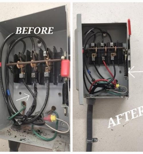 New Rewire for AC disconnect