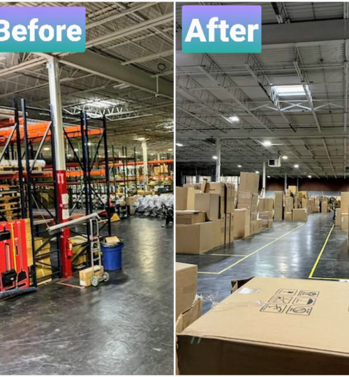 Warehouse Lighting Retrofit to LED